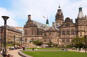 Sheffield Town Hall and Peace Gardens